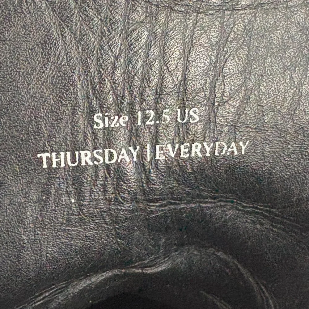 Thursday Boot Co‎ Captain Black Matte Leather Handmade Boots